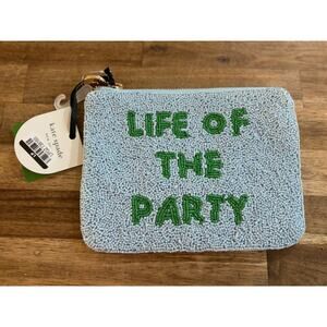 Kate Spade New York x Target Life of the Party Beaded Clutch Blue/ Green NWT